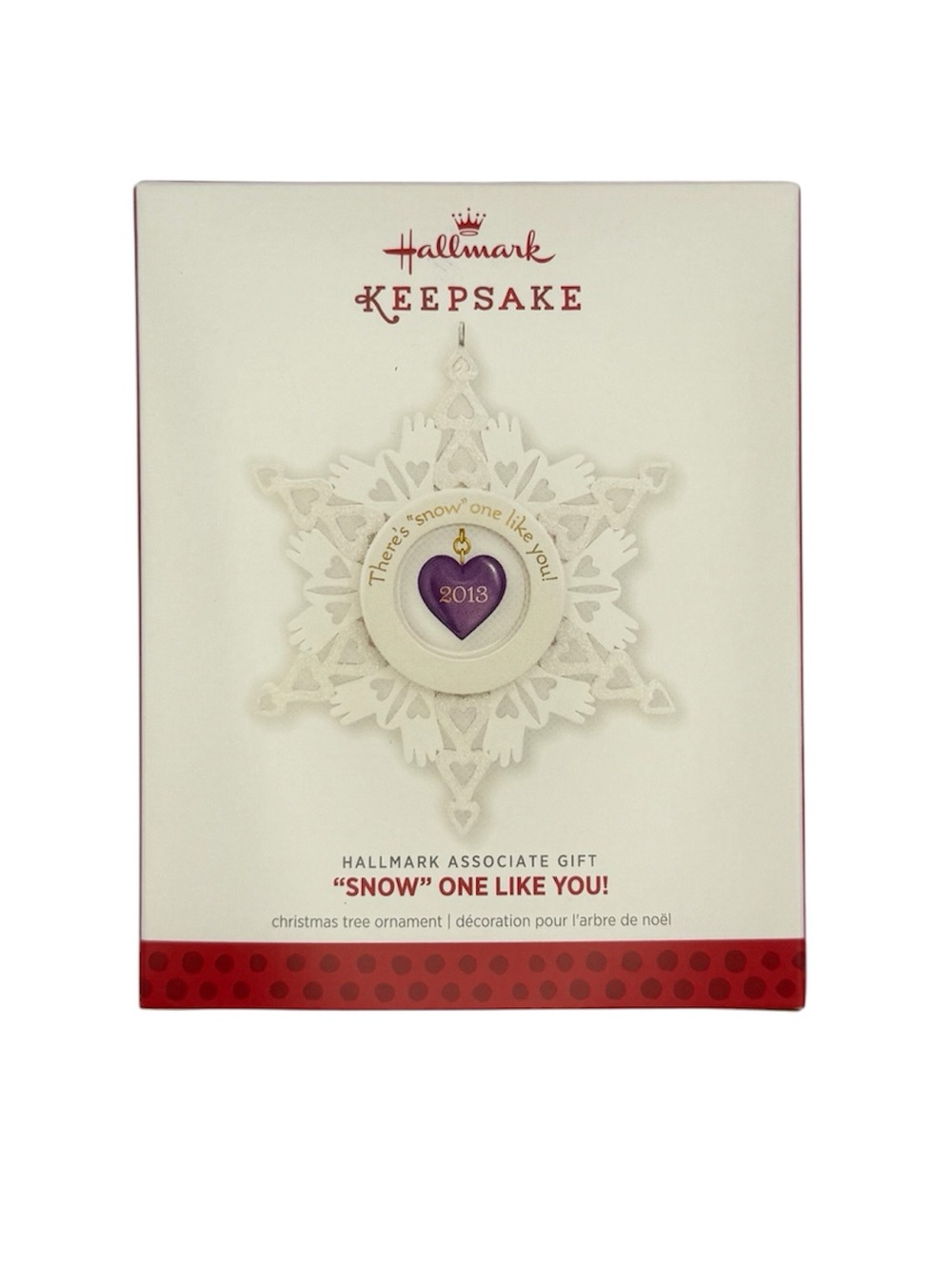 2013 Hallmark Keepsake Ornament Snow One Like You Employee Exclusive Snowflake